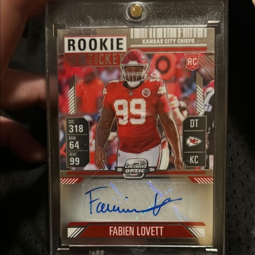 Contenders Optic Fabien Lovett Rookie Auto